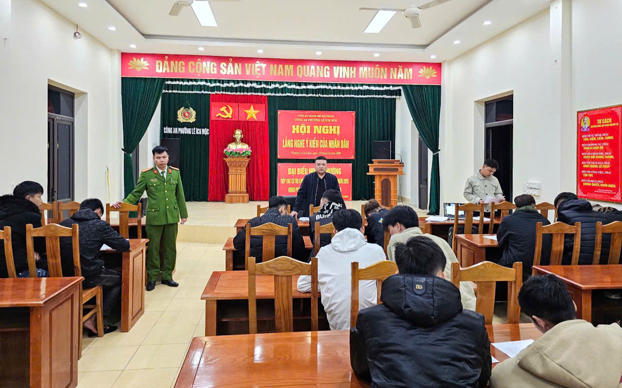 Công an phường Lê Ích Mộc phối hợp hiệu quả với Phòng Cảnh sát hình sự trong bảo đảm ANTT địa bàn